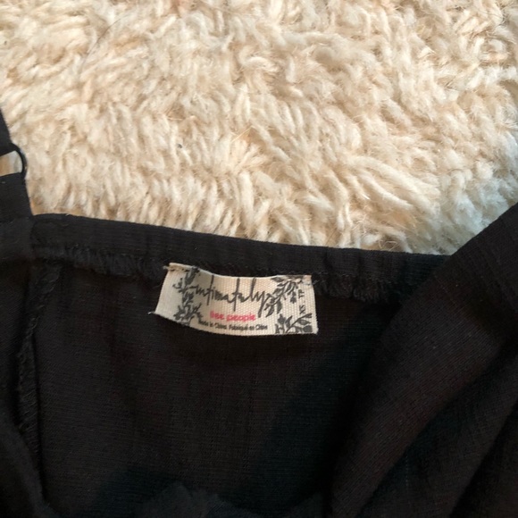 Free People All Mine Black Tie-Front Brami - Picture 4 of 4